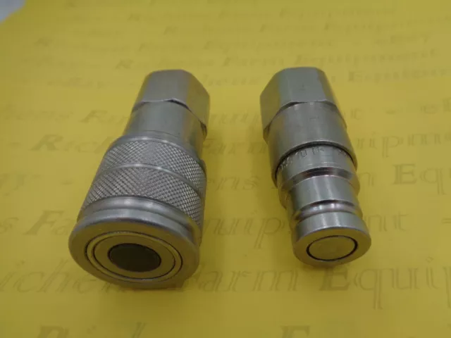 Flat Face Hydraulic Quick Release Couplers & Probes, BSP Free Postage