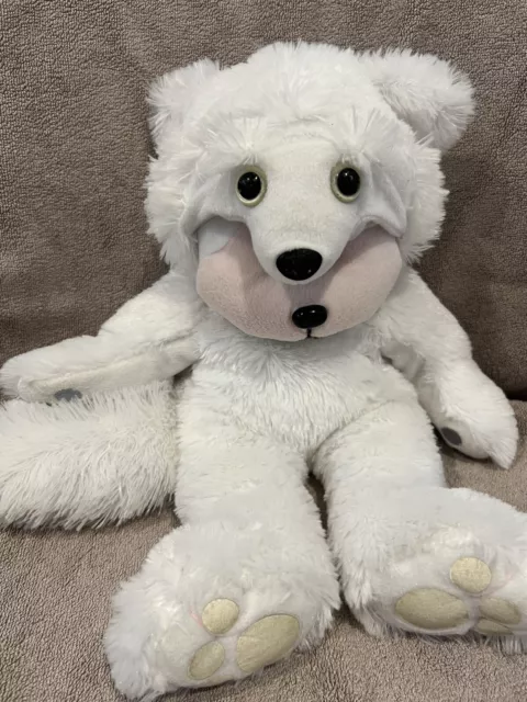 Beanie Kids Collectables - Alpine The White Fox Bear - Cuddly Kids Large 40cm