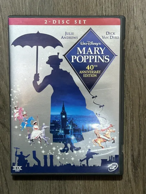 DVD Walt Disney's MARY POPPINS 40th Anniversary Edition 2004 2-Disc Set