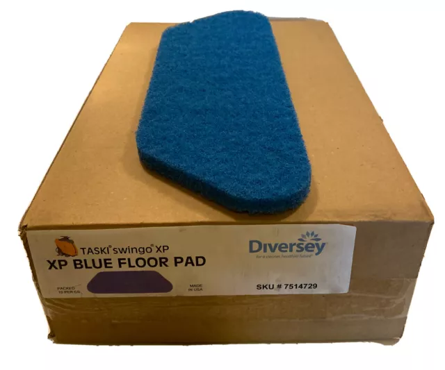 Taski swingo xp blue floor Scrubber Cleaner pad 7514729 10 pack Made in USA