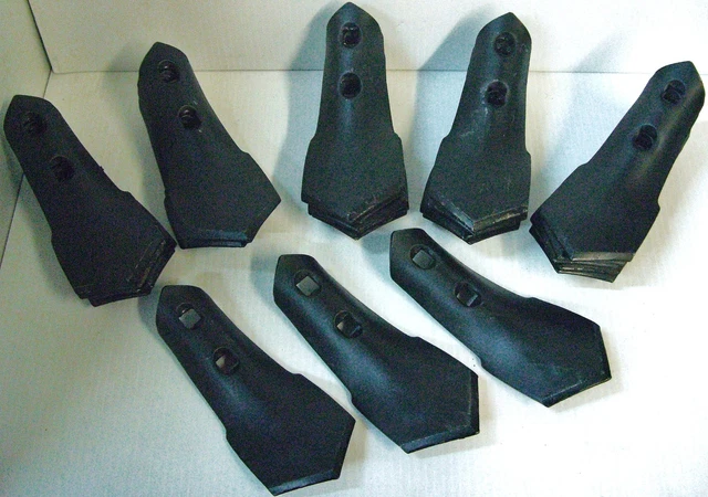 S Tine Sweep 2 Hole 2-3/4" Wide 7/16" Holes 1/4" Thick Cultivator set of 8