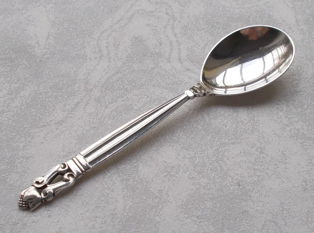 Cuillère En Argent Sterling Vintage RW & S - Motif Garçon/fille Et Voilier - 28g