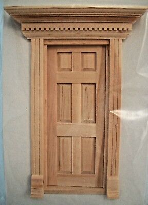 Half Scale - Yorktown Door 1:24 Dollhouse wooden  #H6014 miniature