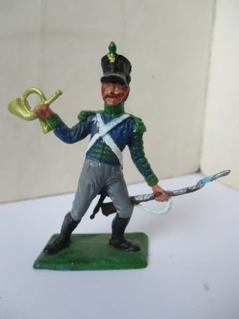 1/32 Figurine Dulcop Peinte  Voltigeur Cornet Empire Napoleon Musicien