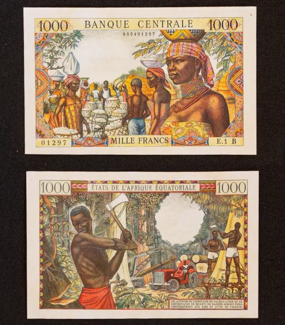 1963 - 1000 Francs Afrique Equatorial (REPRODUCTION)