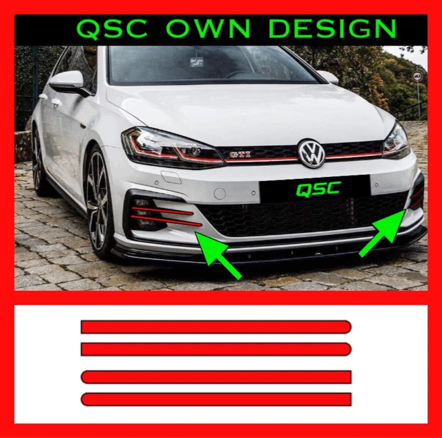 X4 MK7.5 VW Golf GTD/GTI Front Bumper Vent Pinstripe Stickers £6.80