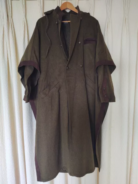 BOGNER TYROLEAN LODEN Cape / Wool Coat XL $550.00 - PicClick