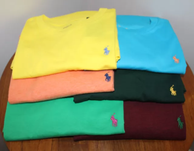 Polo Ralph Lauren Boys T-Shirt 100% Cotton Crew Neck Variety Size L (14-16)