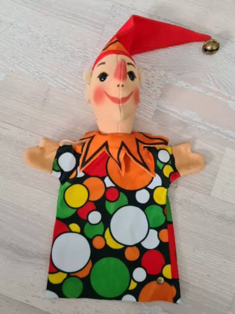 STEIFF HAPPY Kasper  KASPERLE  STOFFTIER HANDPUPPE 28 CM PLÜSCHTIER UNBESPIELT