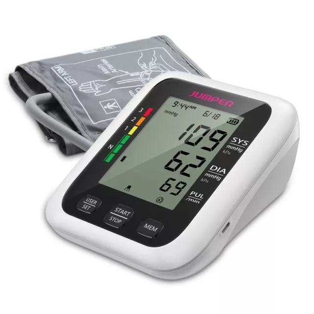 Automatic Arm Blood Pressure Monitor Digital Cuff Pulse Heart Rate Machine 2