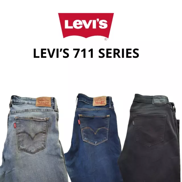 Jeans Levi's 711 Pantalone Per Uomo Vintage Grado A W27 W28 W30 W33 W32