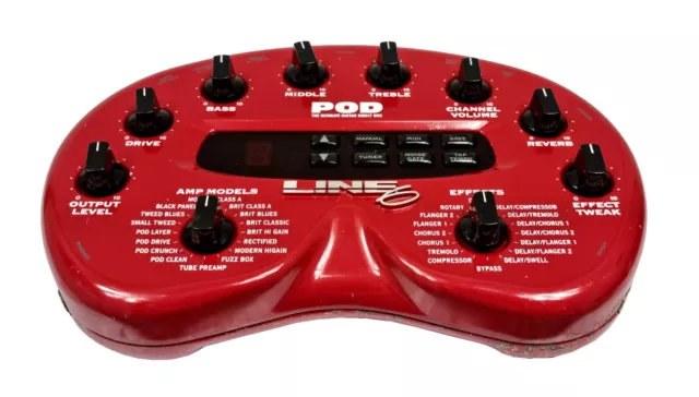 Line 6 POD Guitar Multi-Effect Pedal Amp Cab Simulator