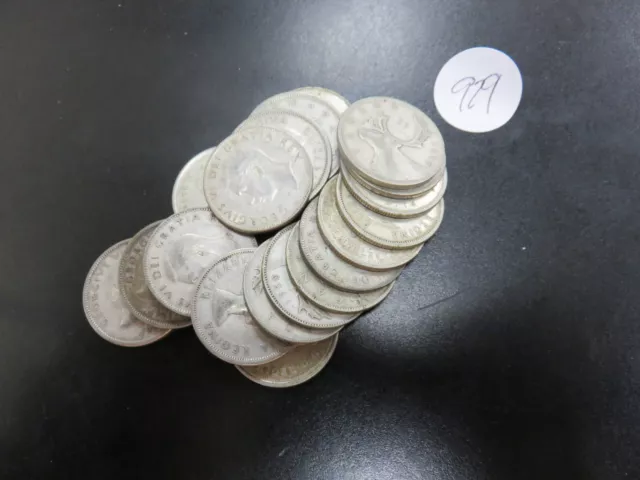 $5.00 Face Value 80% Silver Canadian 25 Cents