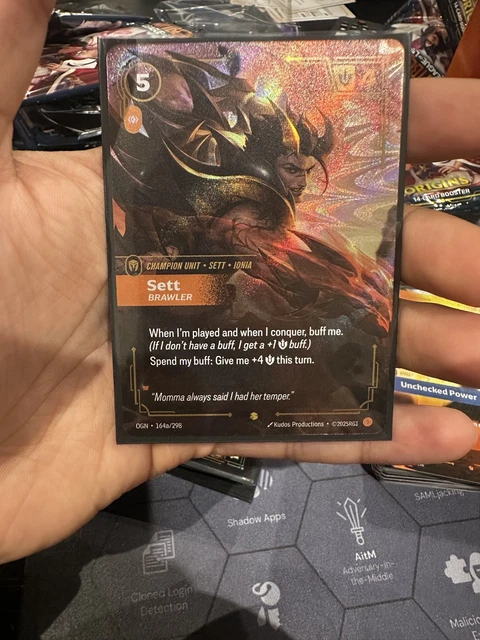 RIFTBOUND LEAGUE OF Legends Origins Alternate Art Sett Brawler 164a/298 ...