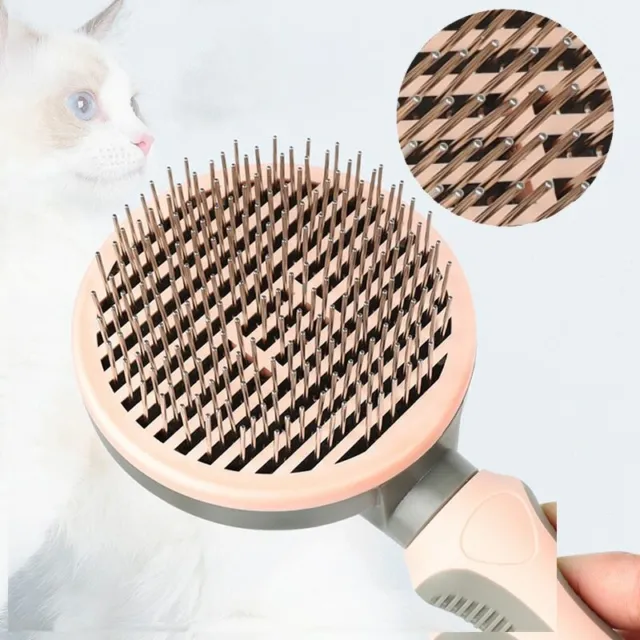 Pet Hair Remover Dog Cat Comb Grooming Massage Deshedding Self Cleaning Brush 3