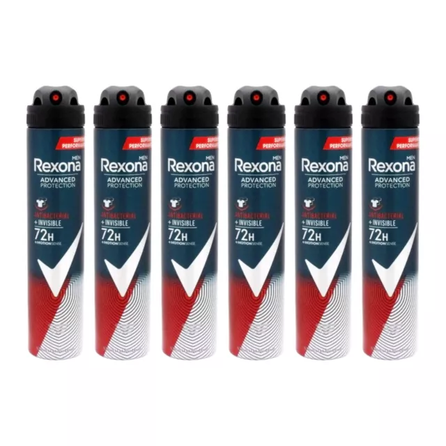 REXONA MEN ANTIBACTERIAL + Invisible 72H Deodorant Spray, 6.7 oz (Pack ...