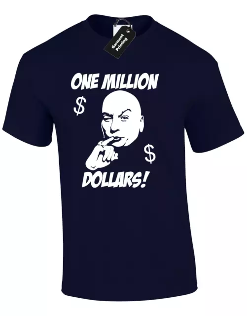 One Million Dollars Mens T Shirt Dr Evil Funny Retro Comedy Austin Groovy Powers