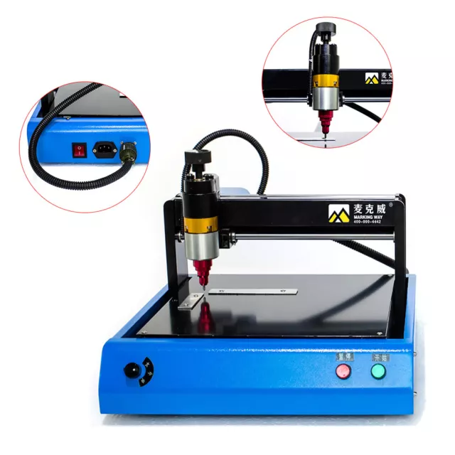 Electric Marking Machine for Steel ID Card Stainless Steel Plastic 200x150mm