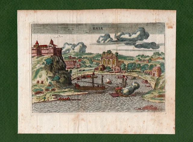 ST-IT NAPOLI Campi Flegrei BAIA di Bacoli 1791 Francesco Scoto (Franz Schott)