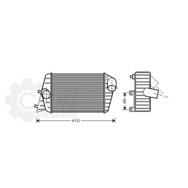 Raffreddatore aria di sovralimentazione per Fiat Stilo 1.9 JTD anno 04-06