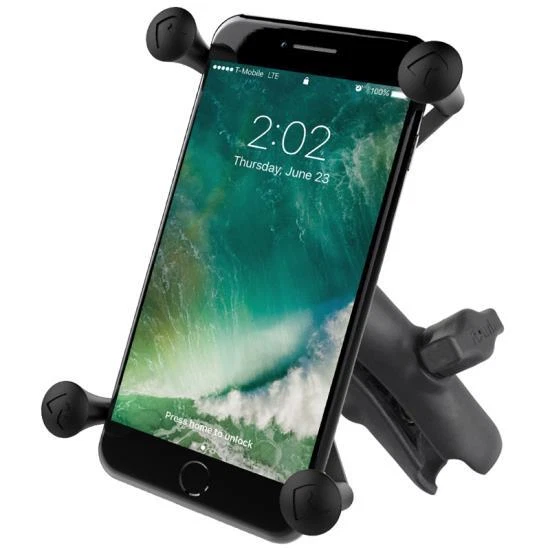 Support Ram Mount SUPPORT RAM MOUNT RAP-HOL-UN10B-201U Avec Barre Media Et pour IPHONE 7 ...
