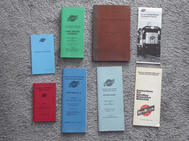 Collection Of Chicago & Northwestern Employee Books