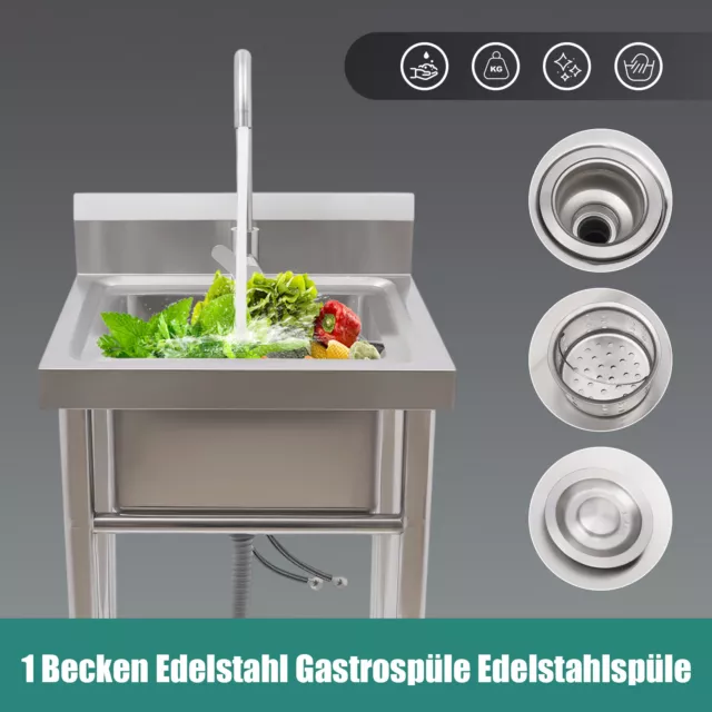 Gastrospüle Spültische Spülbecken Waschbecken Spülen Spültechnik Edelstahl 201