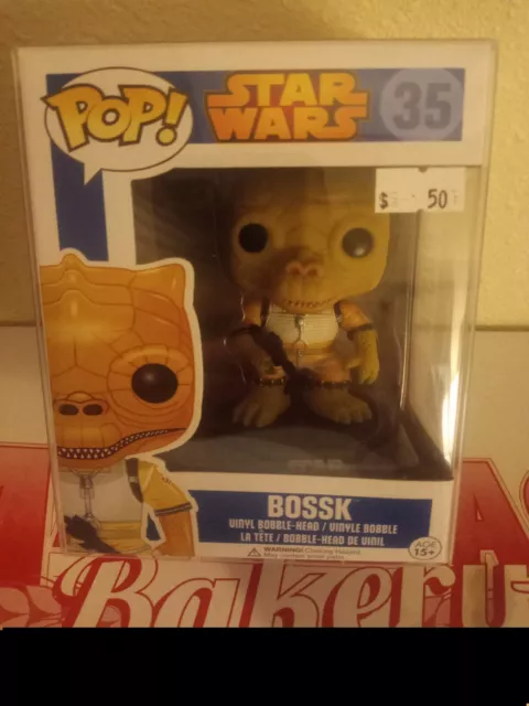 BOSSK 2014 STAR WARS #35 Funko Pop Bobble Head - Retired Vaulted Blue Box