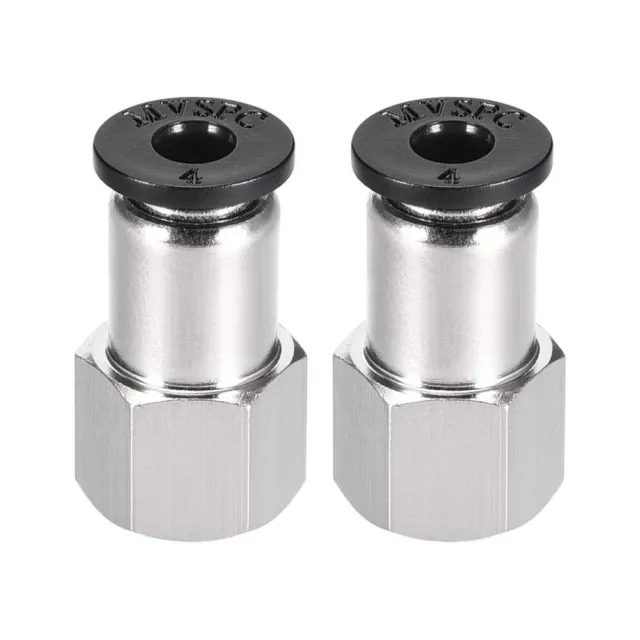 2pcs 1/8 NPT Female Push To Connect Fitting