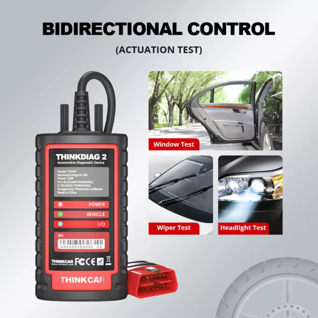 THINKDIAG 2 CAN-FD Alle System 15 Reset OBD2 Scanner OBDII Diagnose Tool For GM 3