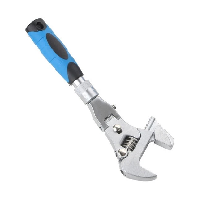 5 in 1 Retractable Adjustable Wrench Folding Shaking Head Ratchet Wrench Tool