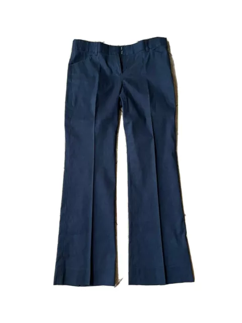 Theory Pants Linen/Cotton Blend Size 8, Navy