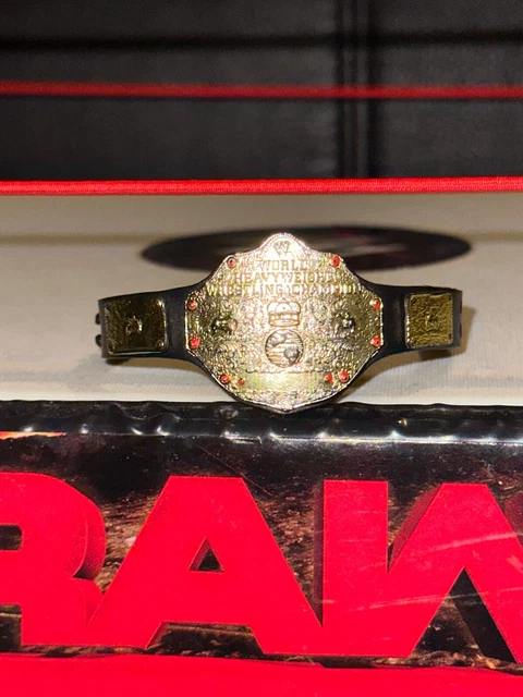 WCW WWE Mattel Elite World Heavyweight Title Championship belt COMBINED P&P