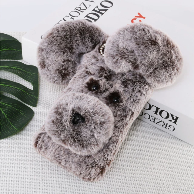 Coque pour téléphone à motifs en peluche douce Mignon hiver de mode Garder 5