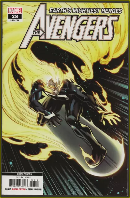 Avengers #28 (2020) 1St Ghost Surfer Mcguiness 2Nd Print Variant Low Print Vf/Nm