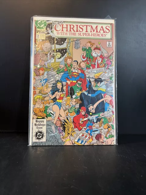 Christmas With The Superheroes #2 Comic Book DC Comics 1989 NM+