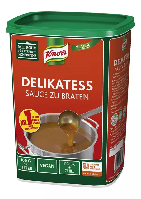 Knorr Delikatess Sauce Zu Braten (Pur Als Bratensoße, Soßenbinder Und Zum Verfei