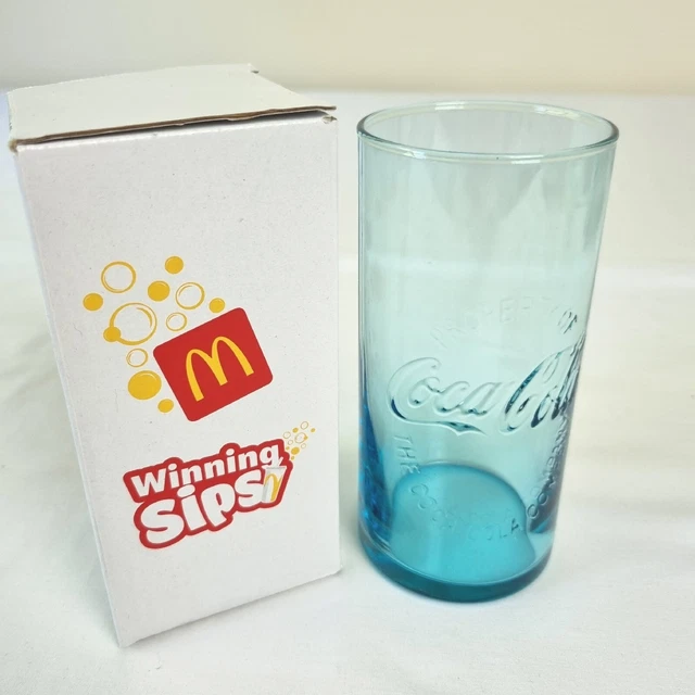 MCDONALDS WINNING SIPS Coca Cola Blue Glass 2023 Limited Edition 40 00 mcdonalds-winning-sips-coca-cola-blue-glass-2023-limited-edition-40-00