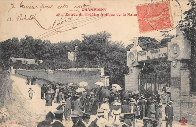 Cpa 94 Champigny Entree Du Theatre Antique De La Nature