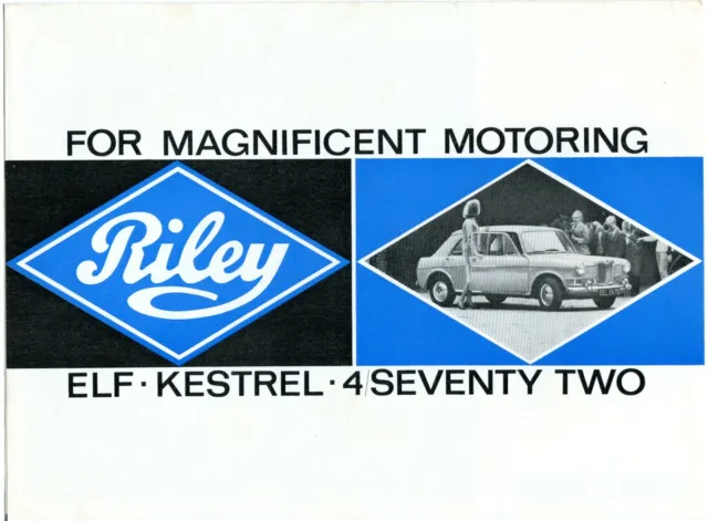 RILEY RANGE - 1966 UK sales brochure - Elf/Kestrel, 4/Seventy Two