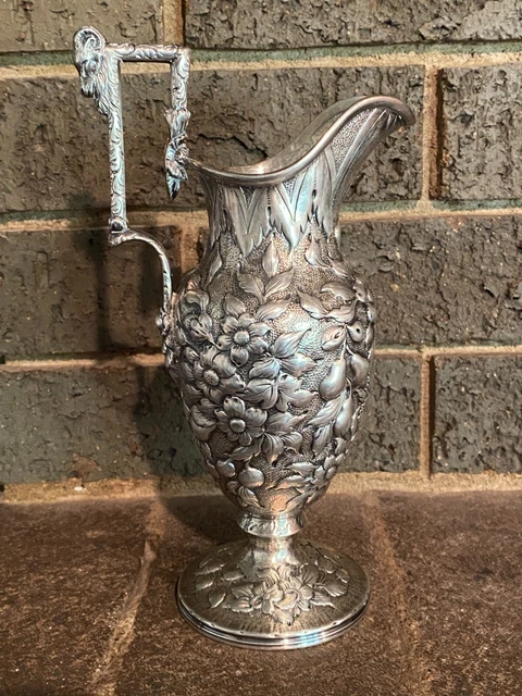 STERLING SILVER Repousse S Kirk Sons Inches Tall Make