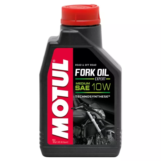 Motul Fork Oil Expert Medium 10W Technosynthese Suspension Fluid 1 Litre 1L