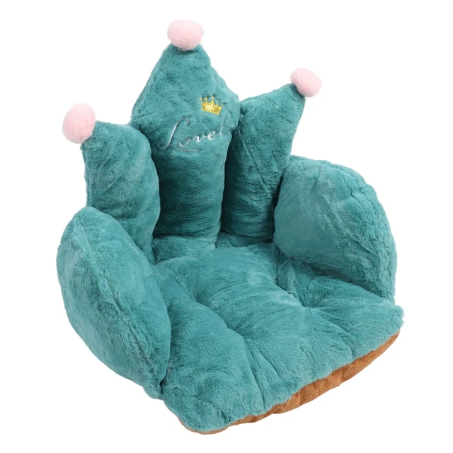 (L 26cm / 10.24in)Semi Enclosed Office Chair Cushion Relieve Back Fatigue