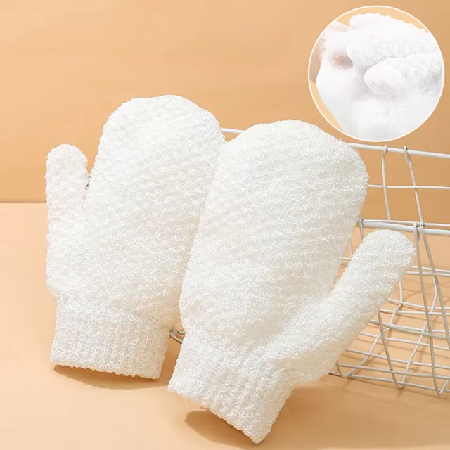 1Pcs Shower Exfoliating Gloves Bath Shower Spa Body Hand Scrub Massage