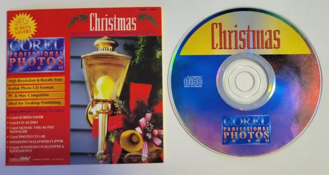 Corel CHRISTMAS Royalty Free Images 100 Stock Photos CD ROM Santa Tree Presents