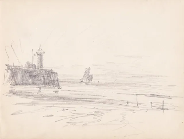 Georges Ricard-Cordingly Küste coastal landscape Landschaft Zeichnung drawing
