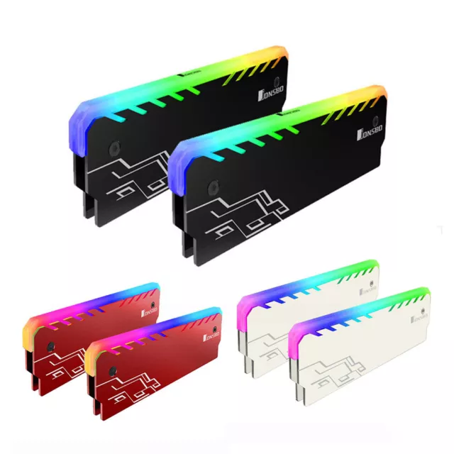 RGB RAM Heatsink DDR DDR3 DDR4 Memory Heat Spreader Cooler for Desktop PC