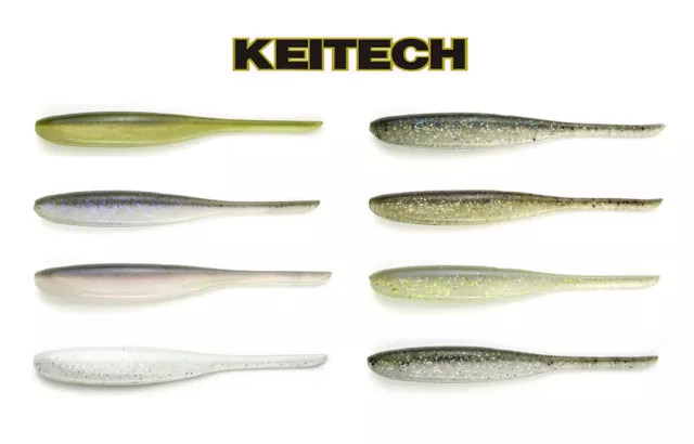 Keitech Fat Swing Impact Paddle Tail Swimbait 3.3 (8.4 Cm) 7 Pack Keitech  Lures