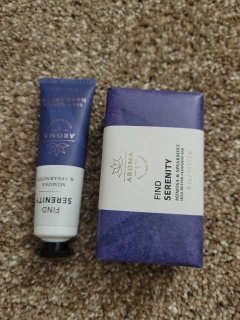 Barra limpiadora de manteca de karité y crema de manos Bath & Body Works Aroma Find Serenity
