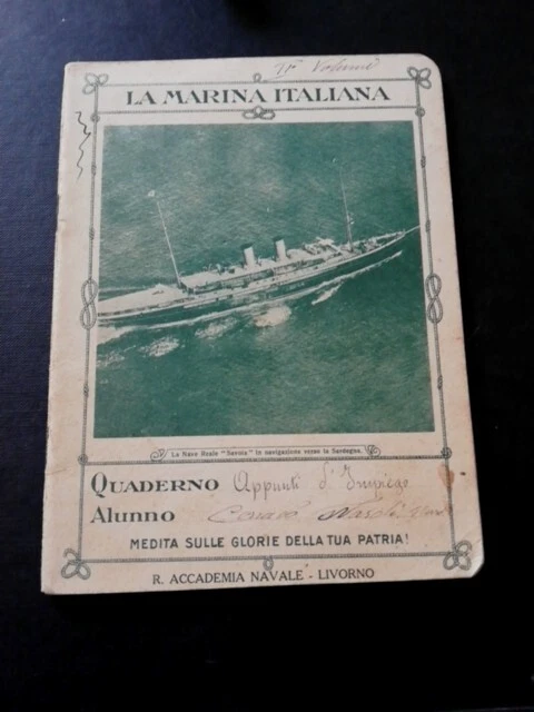 Quaderno  Fascista _ La Marina Italiana _ N. 12 Xiv_ La Sardegna E La Marina